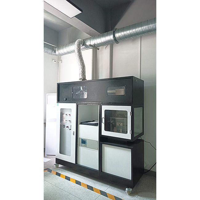Lab Fire Test ISO 5660 CONE CALORIMETER UNTUK RELEASE PANAS & ANALISA SOMOK