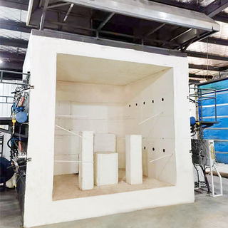 EN 1363-1 Efisien Vertical Fire Resistance Test Furnace Tungku Terpadu 